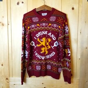 HBO Game of Thrones Cotton Knit Crewneck Pullover Sweater